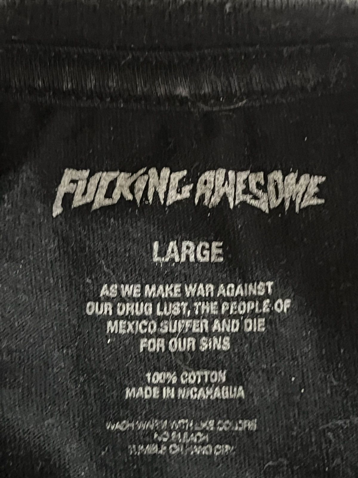 Fucking Awesome F.A Fucking Awesome - Black T-Shirt Size US L / EU 52-54 / 3 - 3 Thumbnail