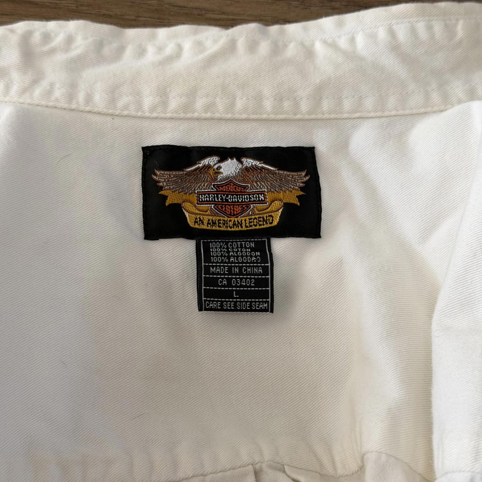 Harley Davidson Vintage Harley Davidson Biker Snap Shirt Y2K Size US L / EU 52-54 / 3 - 5 Thumbnail