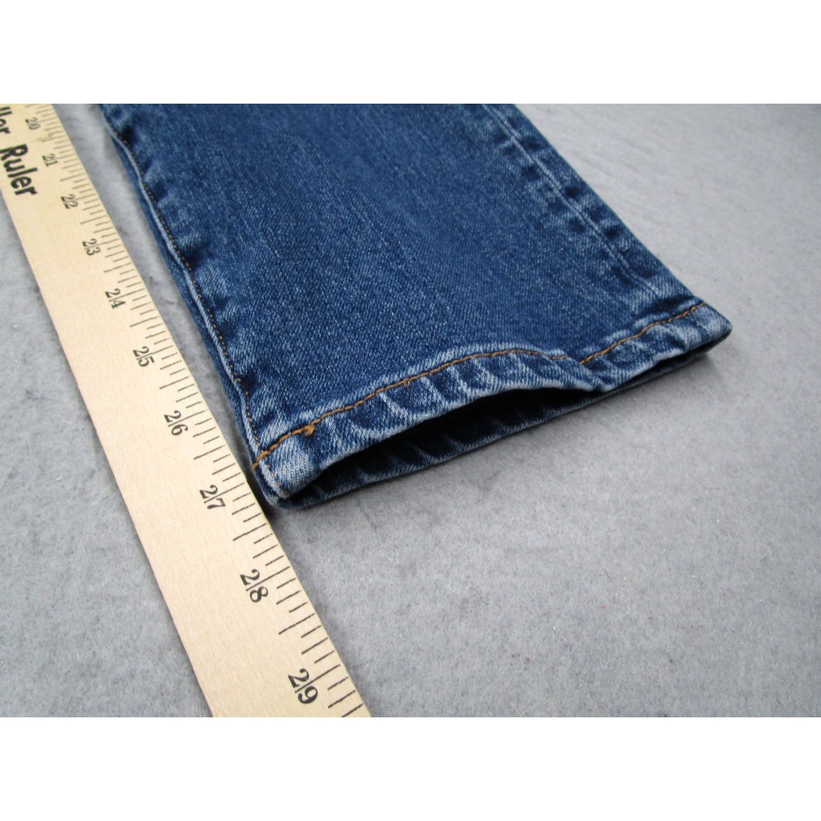 Flint And Tinder Flint and Tinder Jeans Mens Slim Blue 29 5 Pocket Stretch Denim Straight Zip Fly 29x30 Regular Size US 29 - 7 Thumbnail