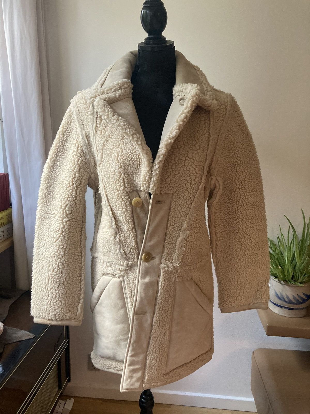 H&M × Maison Margiela H&M Margiela suede and faux Sherpa coat Size US S / EU 44-46 / 1 - 2 Thumbnail