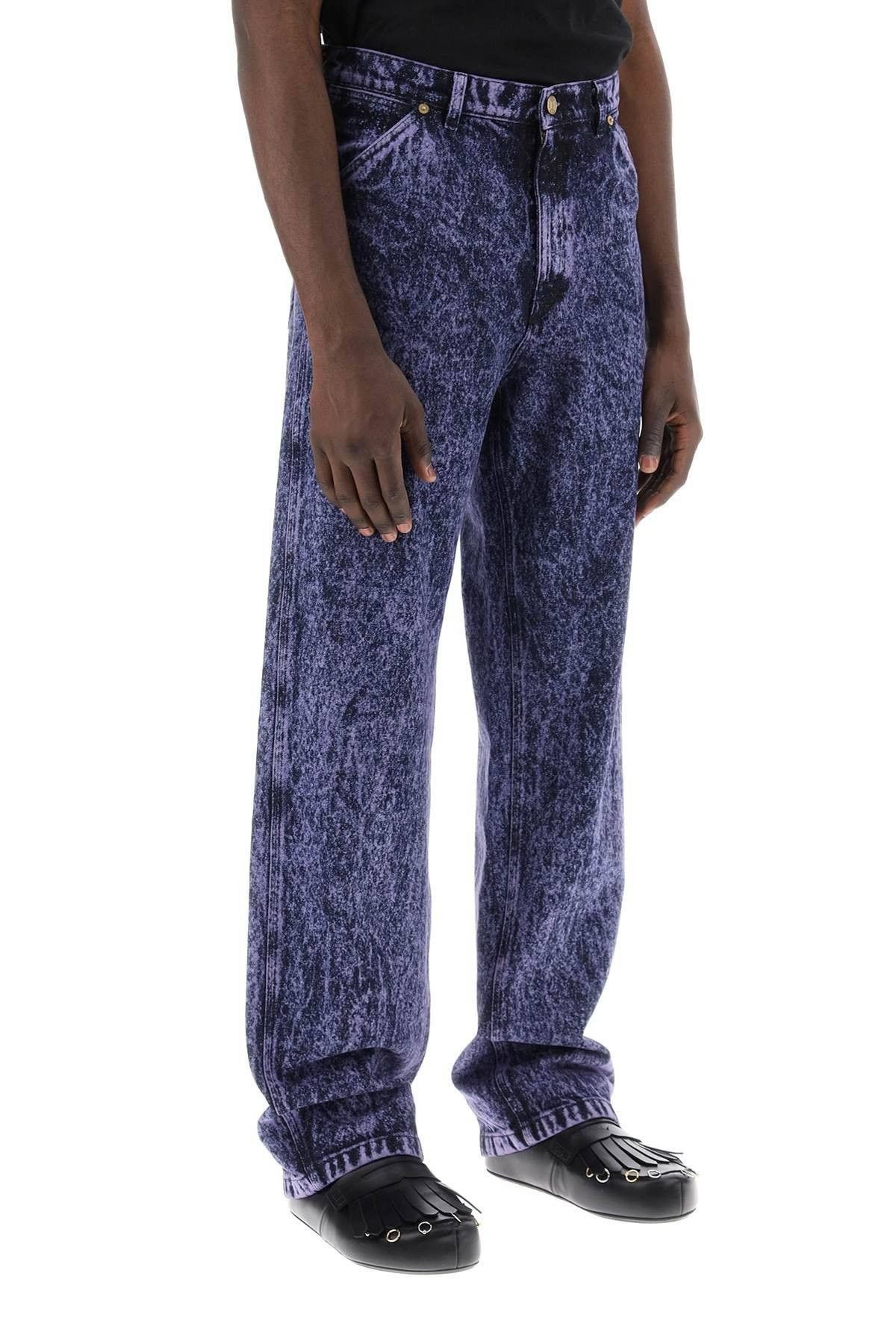 Marni o1w1db10125 Marble Dyed Denim Jeans in Blue Size US 34 / EU 50 - 3 Thumbnail