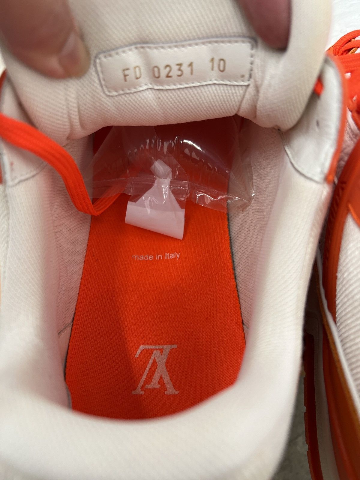 Louis Vuitton Louis Vuitton Monogram Trainer Orange/White Size US 10 / EU 43 - 6 Thumbnail