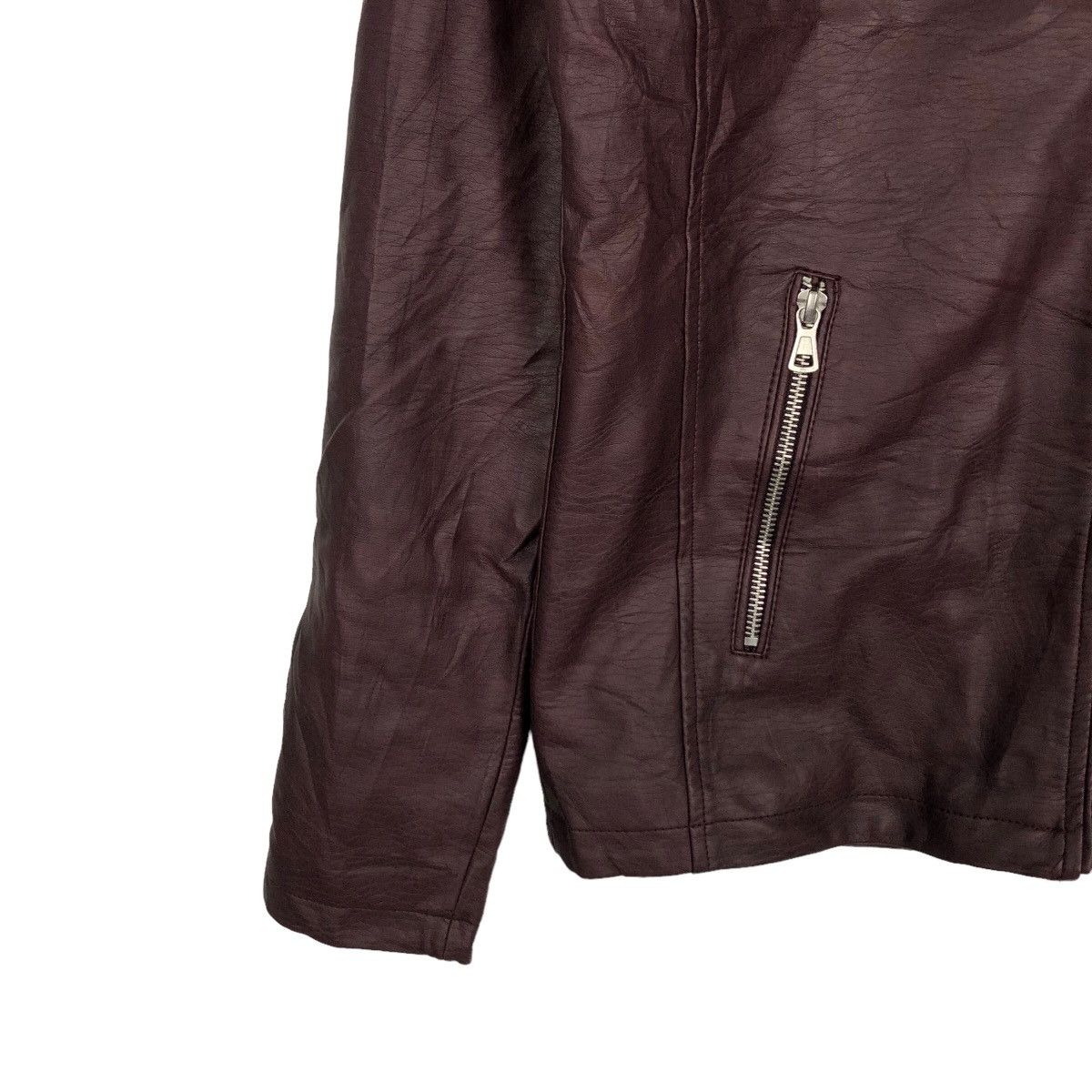 Japanese Brand VINTAGE BIKER SOFT LEATHER JACKET NEVER ACQUIESCE RICK OWENS Size US M / EU 48-50 / 2 - 3 Thumbnail