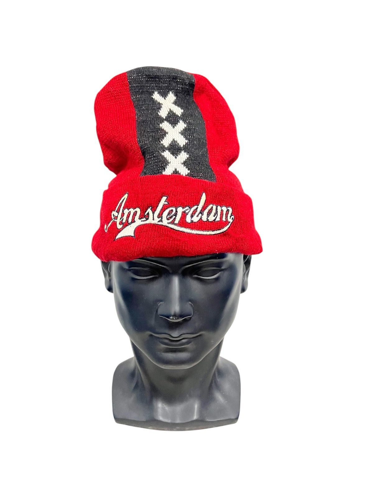 Vintage Amsterdam Spell Out Beanie Hat