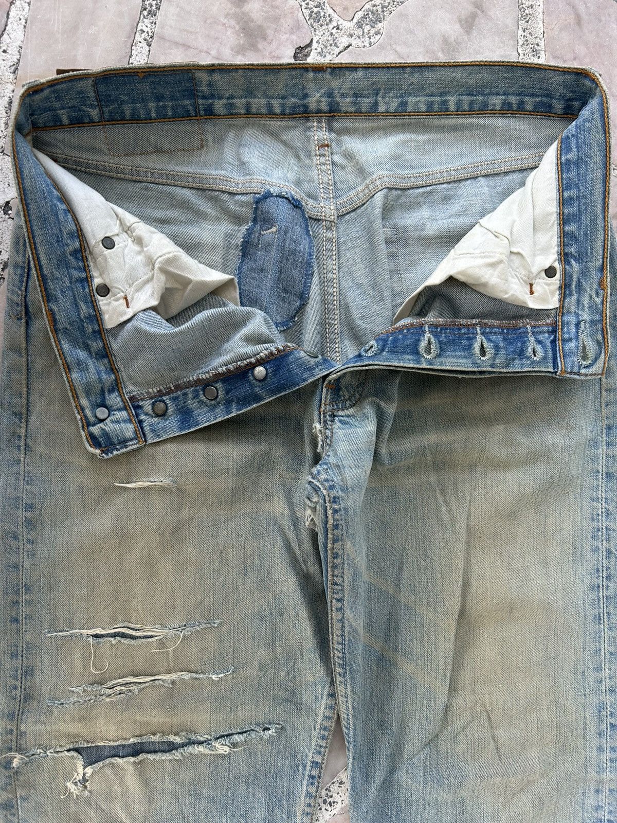Levi's Levis 501 Vintage 90s Patchwork Denim Size US 32 / EU 48 - 6 Thumbnail