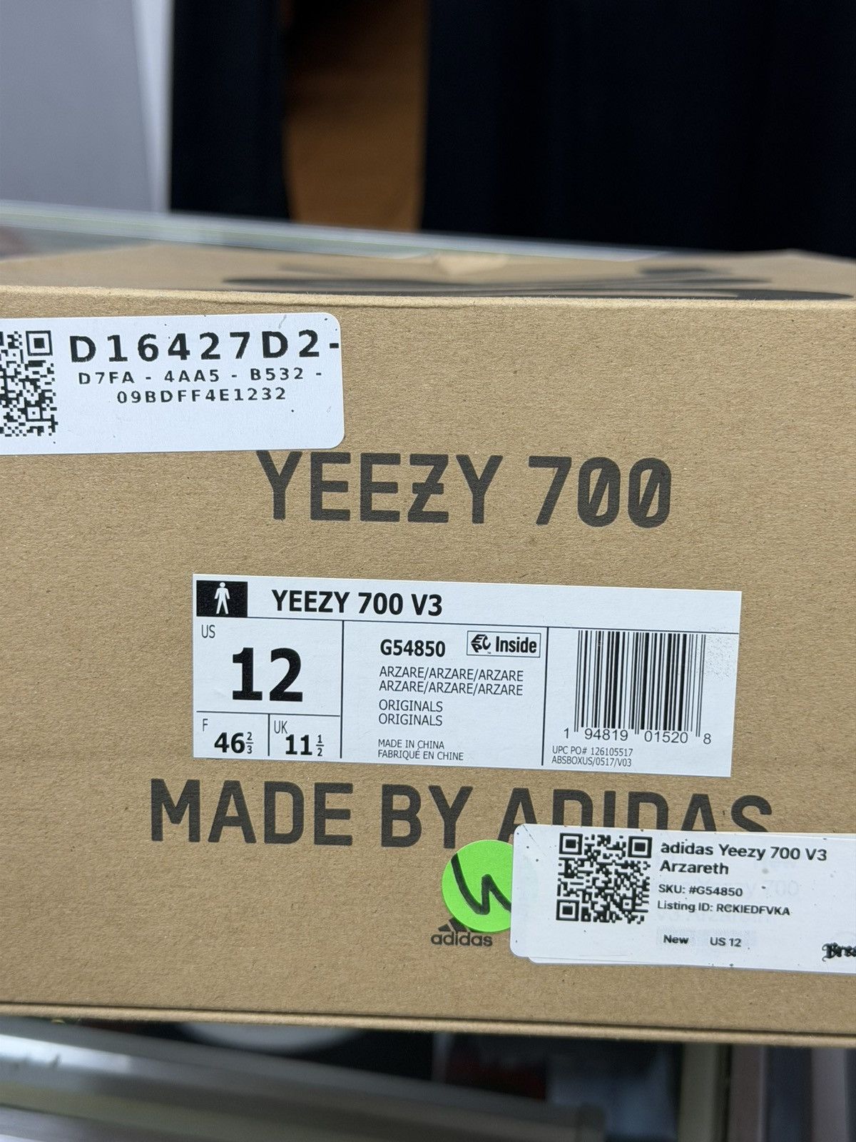 Adidas Size 12 - Adidas Yeezy 700 V3 Arzareth Size US 12 / EU 45 - 9 Thumbnail