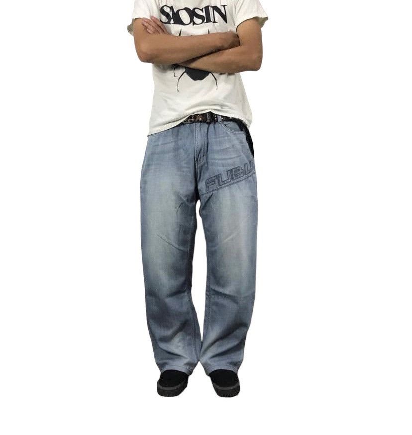 image of Ecko Unltd x Fubu Y2K Fubu Untld Hip Hop Baggy Pants in Denim, Men's (Size 32)