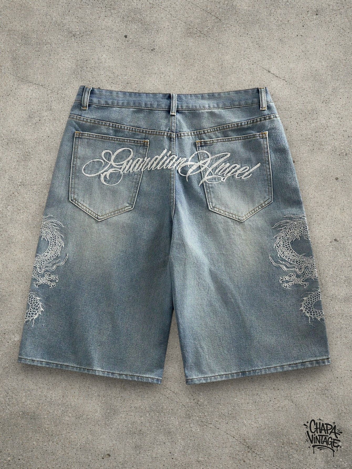 Vintage Washed jeans shorts Size US 34 / EU 50 - 2 Thumbnail