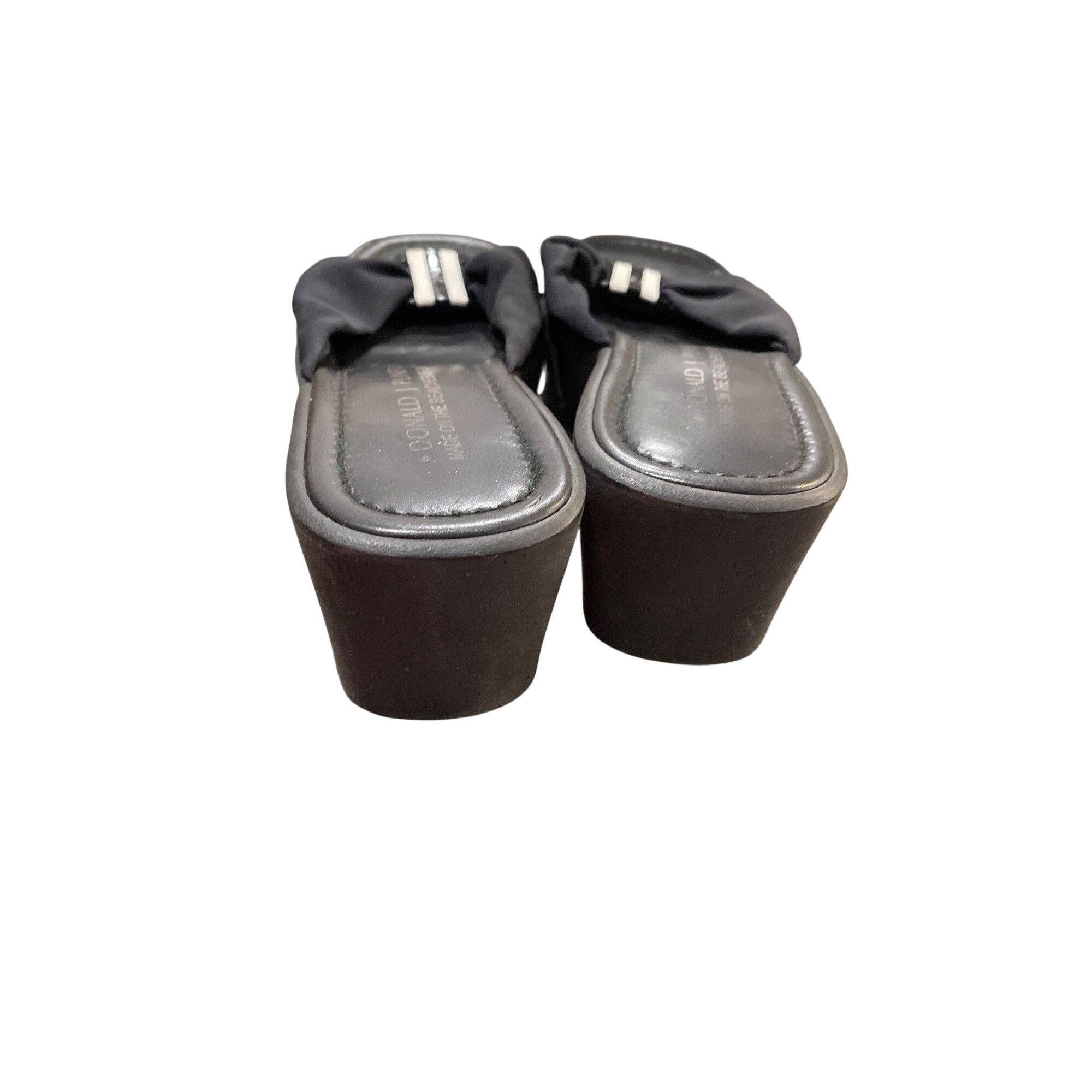 Donald Pliner Donald Pliner wms 2.5" black open toe wedge heels shoes sz 7 Size US 7 / IT 37 - 9 Thumbnail