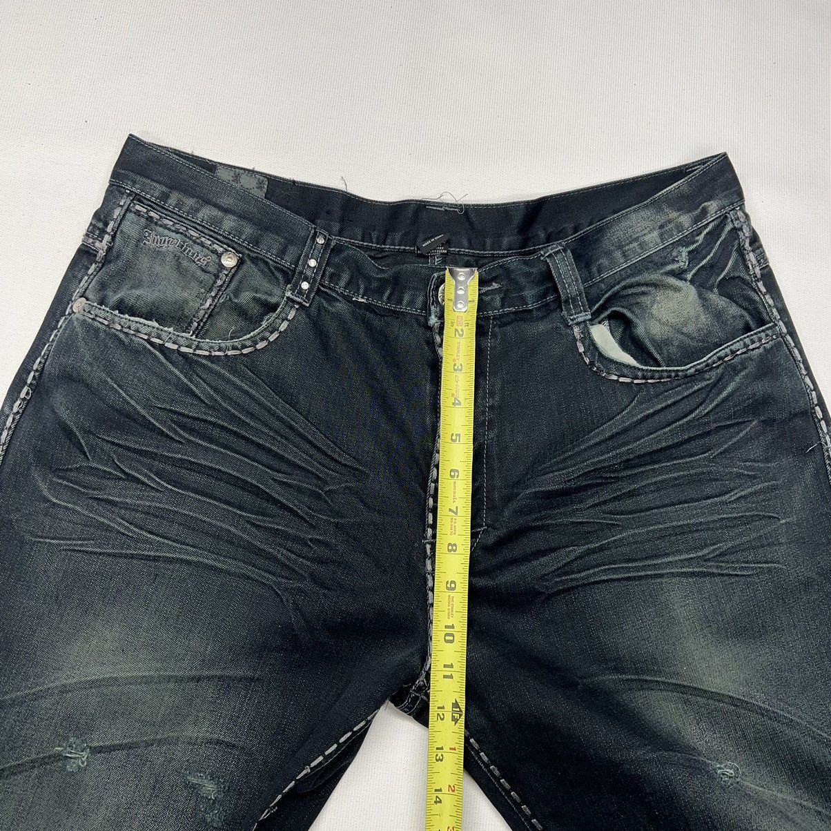 Imperious × Vintage Imperious Delf Jeans Black Denim Stitch Cross Pocket Y2K Size US 38 / EU 54 - 22 Thumbnail