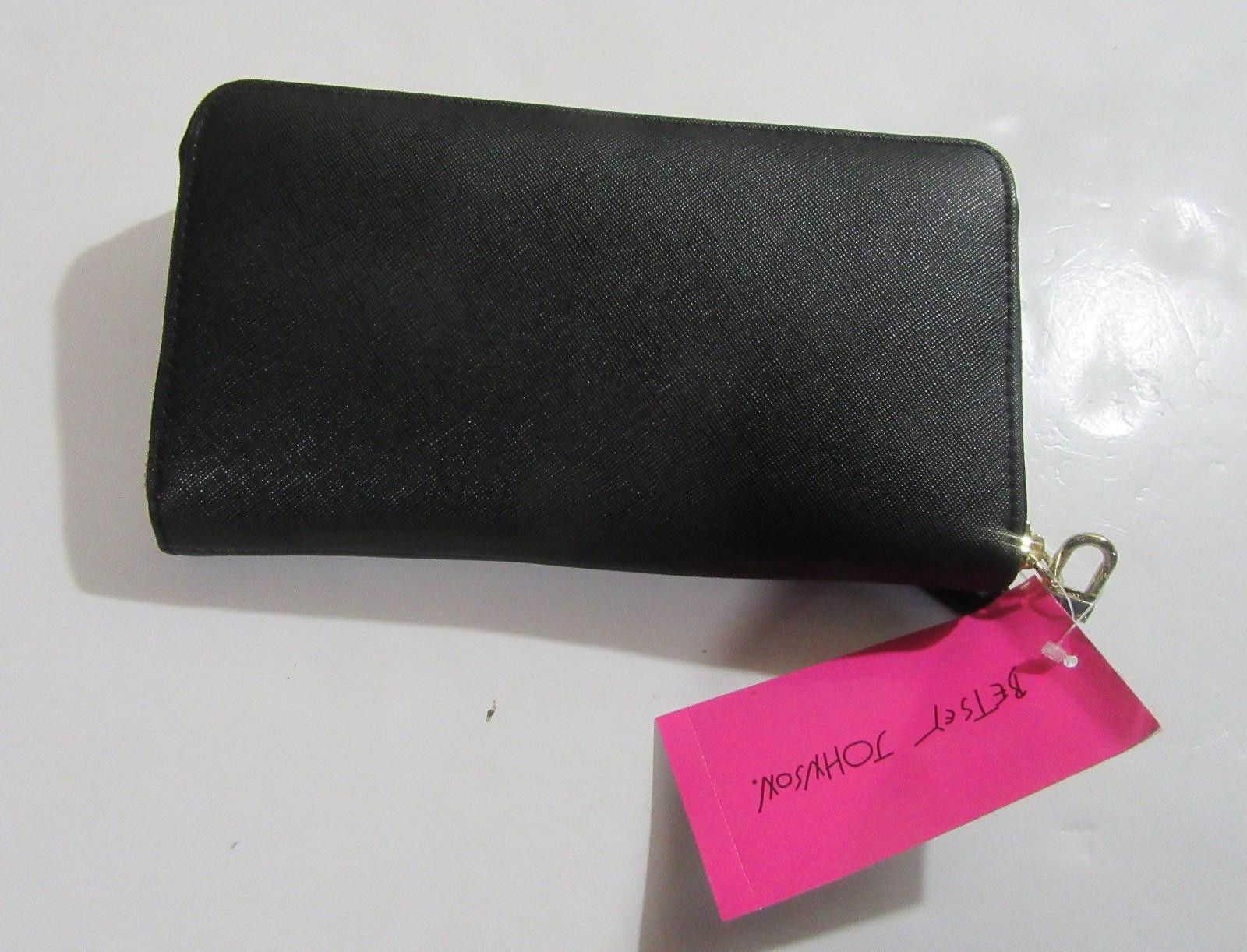 Other Betsey Johnson Zip Around Wallet Black NWT Size ONE SIZE - 2 Thumbnail