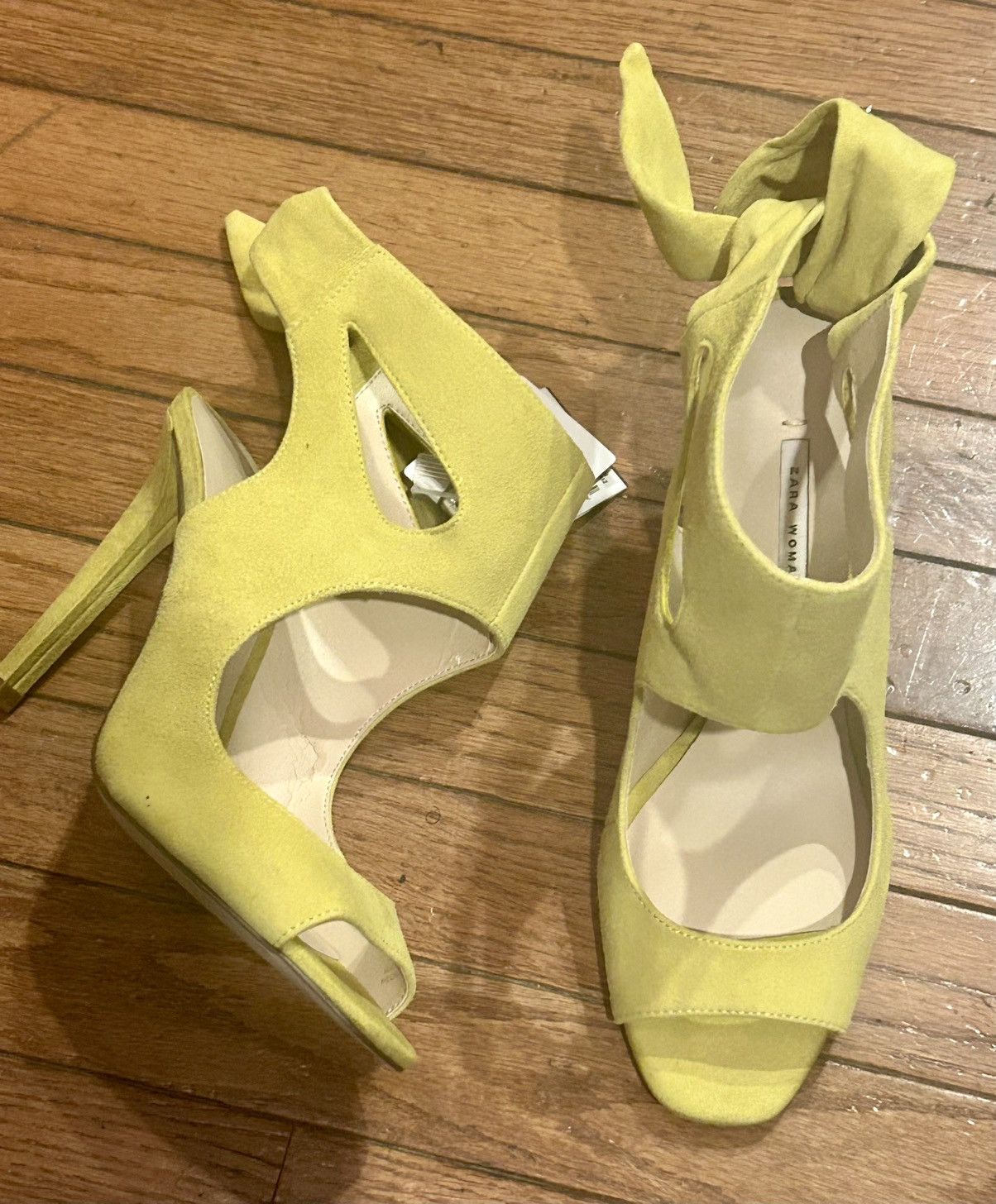 Zara Zara tie back leather sandals Size US 10 / IT 40 - 10 Thumbnail