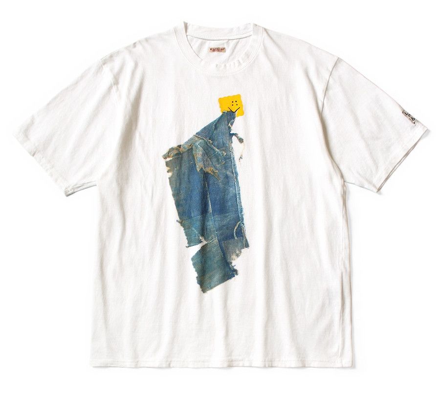 Kapital Kapital 20 Tenjiku PECKISH BORO PIECE crew t-shirt Tee white Size US XL / EU 56 / 4 - 1 Thumbnail