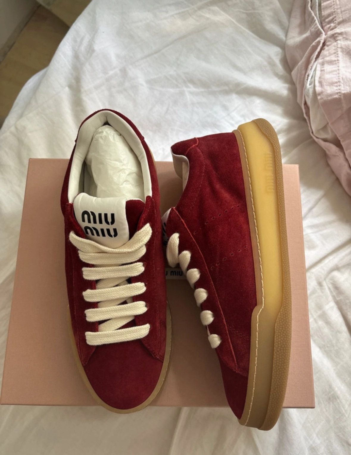 Miu Miu Miu miu bleached sneakers Size US 8.5 / IT 38.5 - 2 Thumbnail
