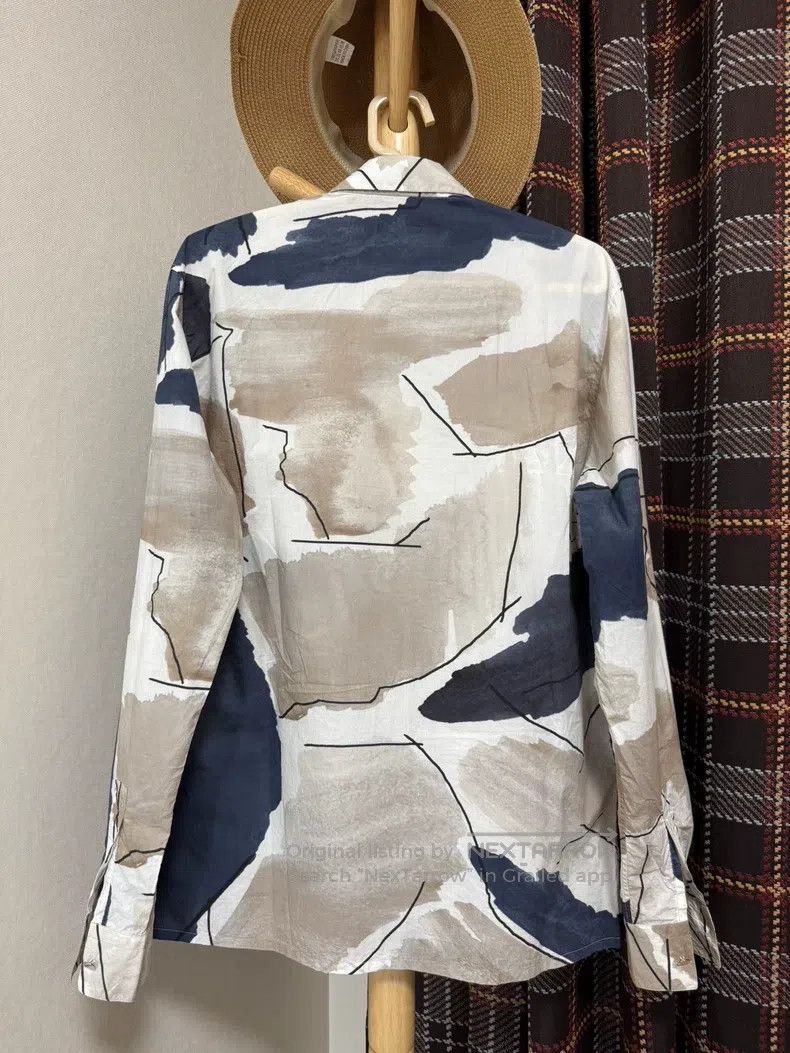 Hermes Hermes size 40 Shirt, classic pattern, ink-splattered desig Size US XXS / EU 40 - 2 Thumbnail