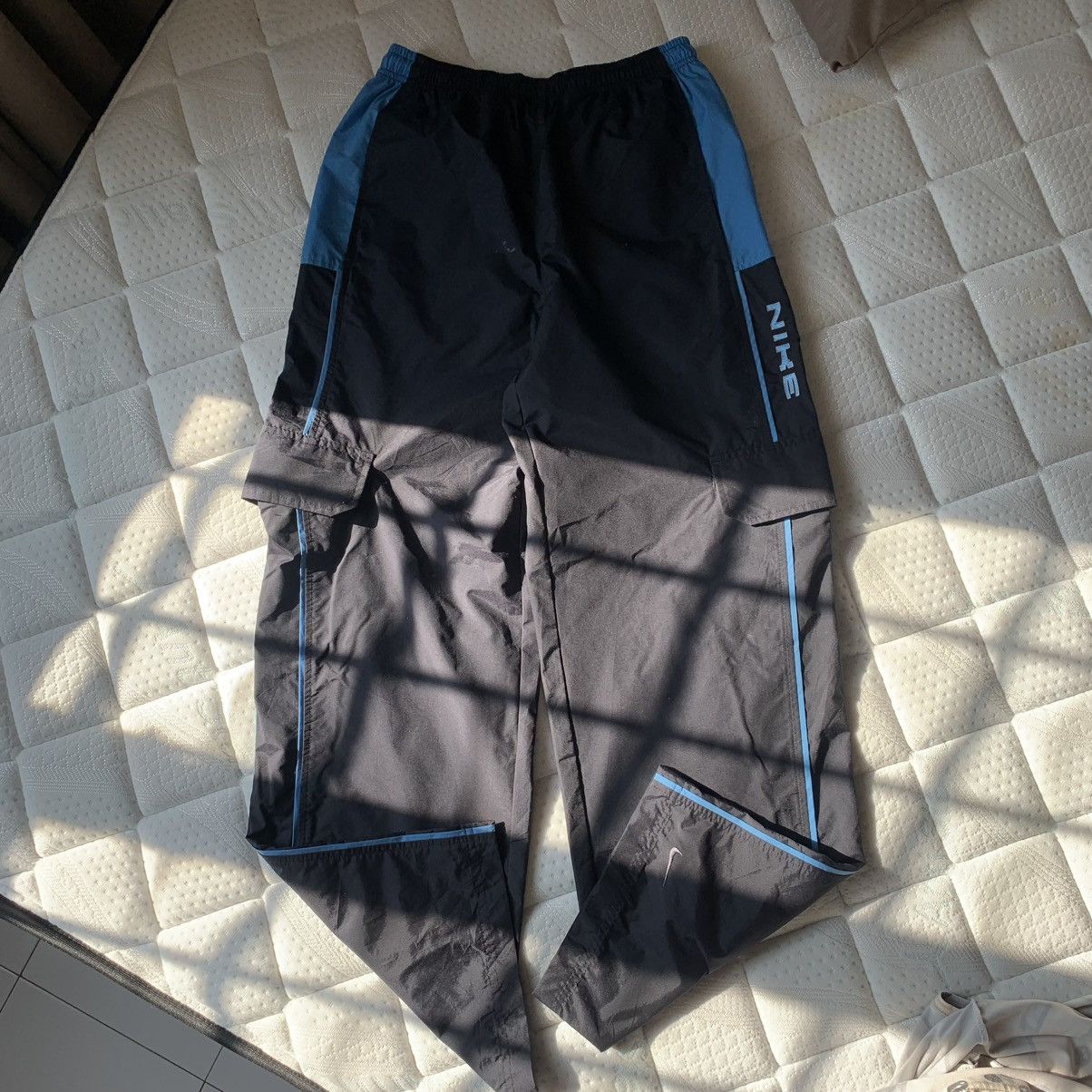 Nike Vintage Nike Swoosh Baggy Track Pants 🍒 Size US 35 - 1 Thumbnail