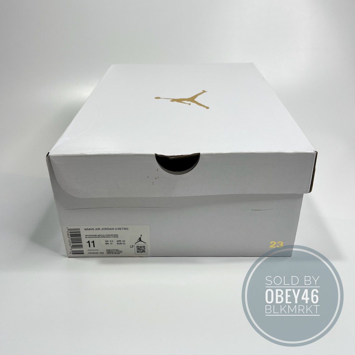 Jordan Brand Air Jordan 3 Retro Neapolitan White Dark Mocha 9.5 Size US 9.5 / EU 42-43 - 2 Thumbnail