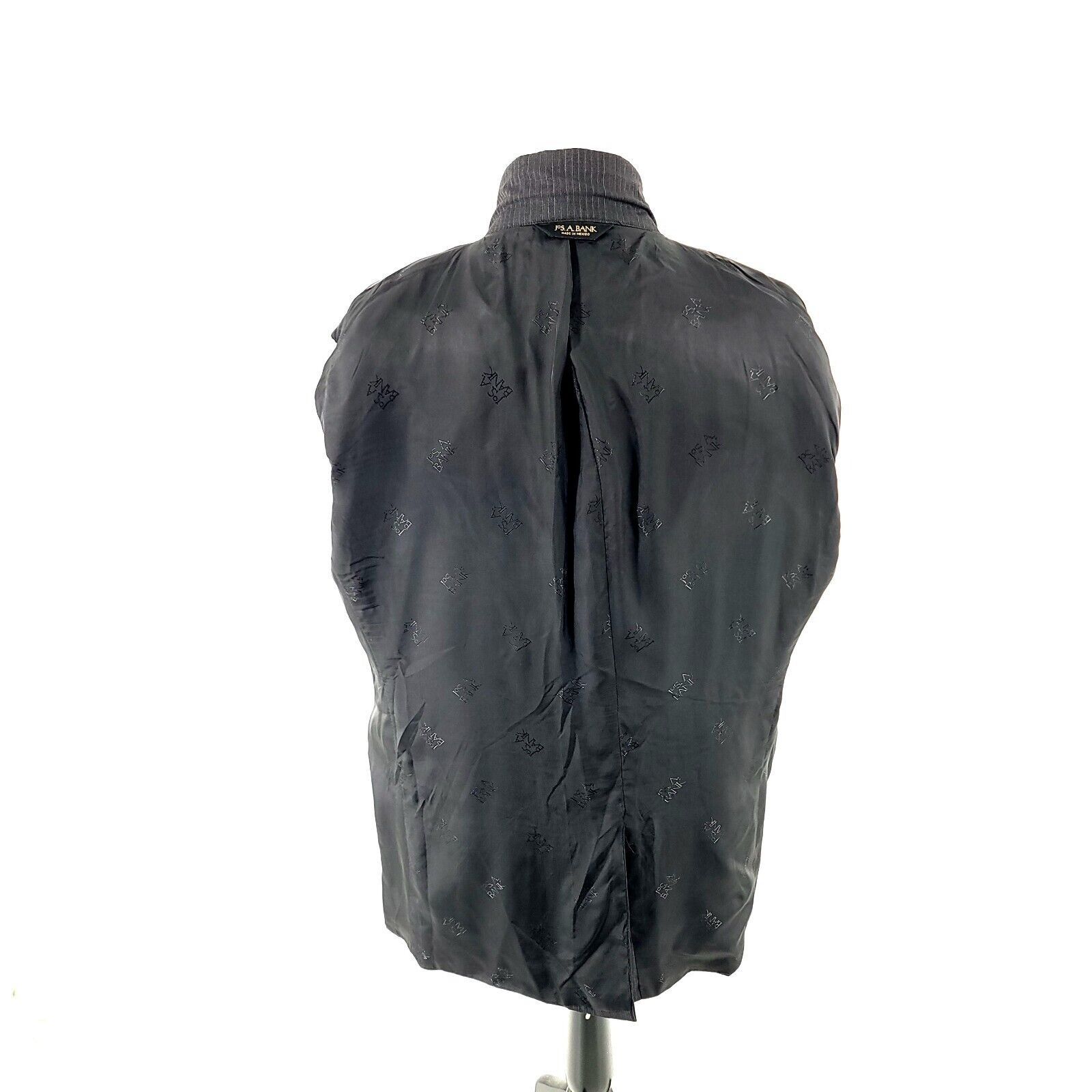 Jos. A. Bank Jos A Bank Signature Gold Wool 2 Button Suit Jacket 46R Gray Size 46R - 12 Thumbnail