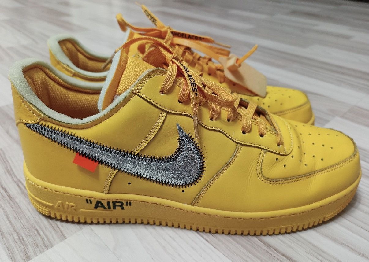 Nike × Off-White Nike Air Force 1 Low ICA Off-White University Gold/Lemonade Size US 13 / EU 46 - 2 Thumbnail