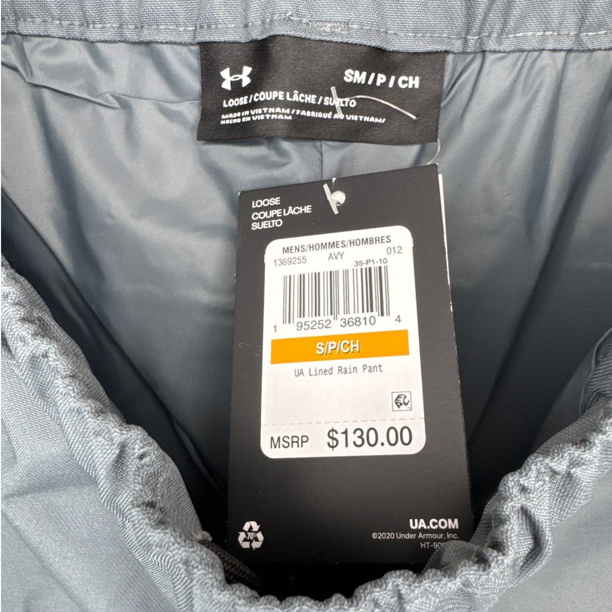 Under Armour Under Armour Stormproof Gray Lined Rain Pants Mens Size S Size US 34 / EU 50 - 10 Thumbnail