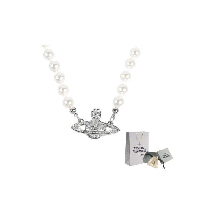 Vivienne Westwood Vivienne Westwood Mini Bas Relief Choker Necklace -2507 Size ONE SIZE - 1 Thumbnail
