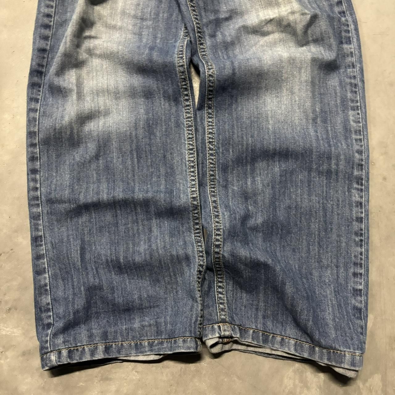 Japanese Brand × Vintage Crazy Vintage Y2K/2000s Grunge Faded Medium Wash Denim Jeans! Size US 31 - 6 Thumbnail