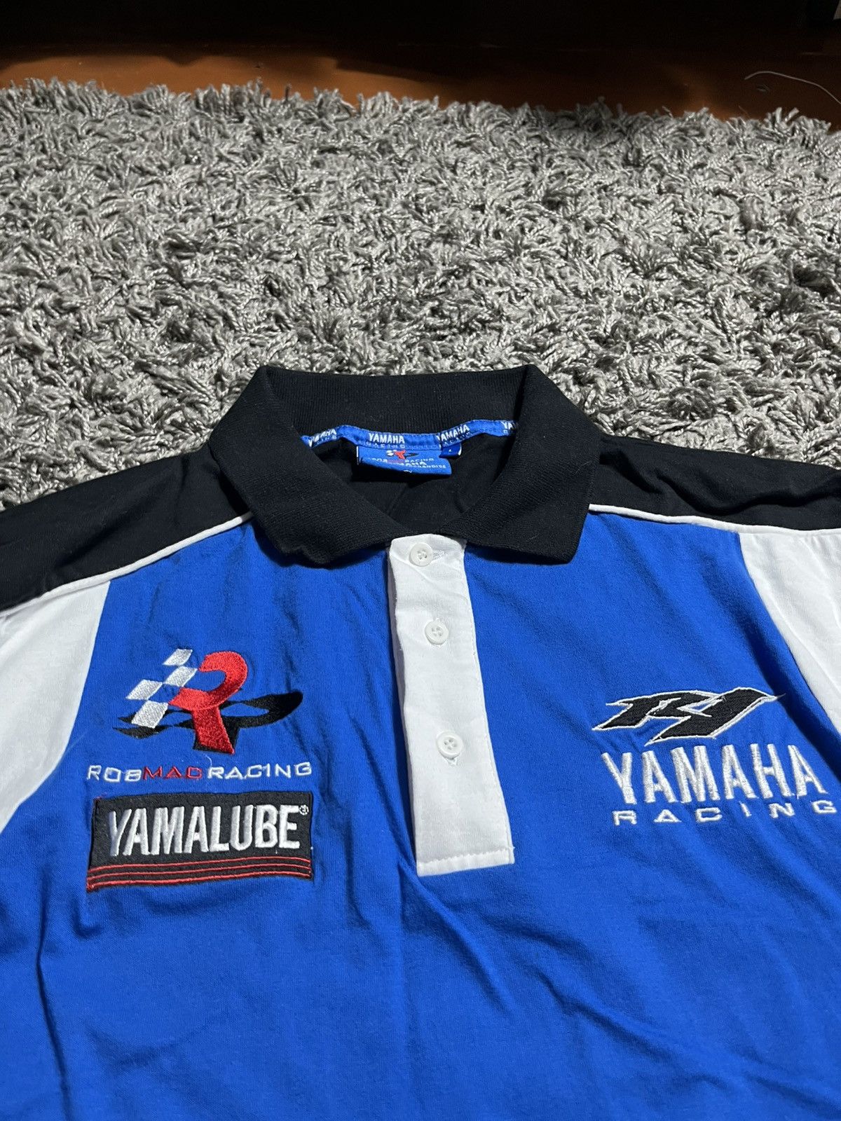 Yamaha YAMAHA VINTAGE Y2K COTTON RACING POLO T-SHIRT Size US L / EU 52-54 / 3 - 3 Thumbnail