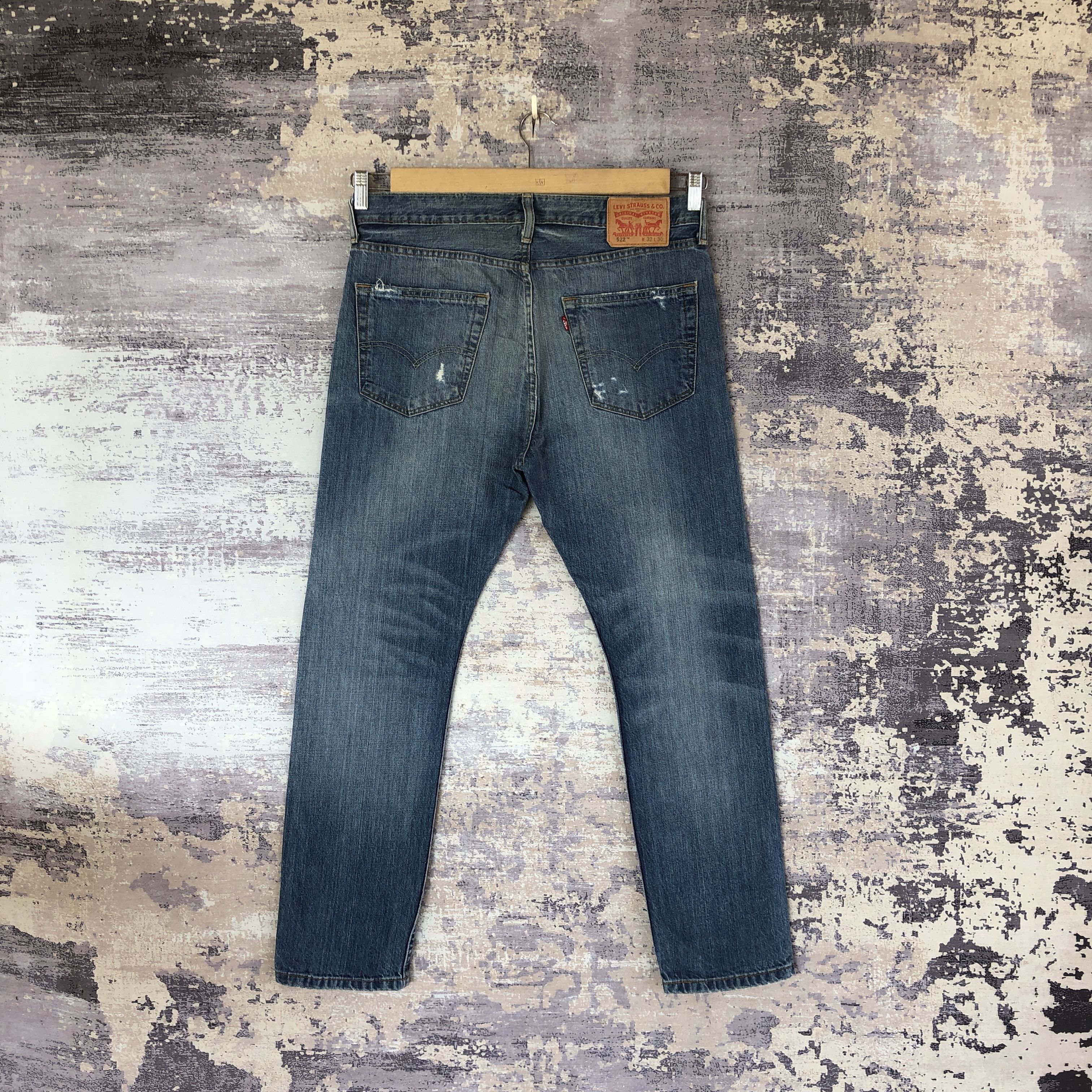 Levi's Vintage Levi's 522 Distressed Jeans Levis Denim Pants Size US 34 / EU 50 - 2 Thumbnail