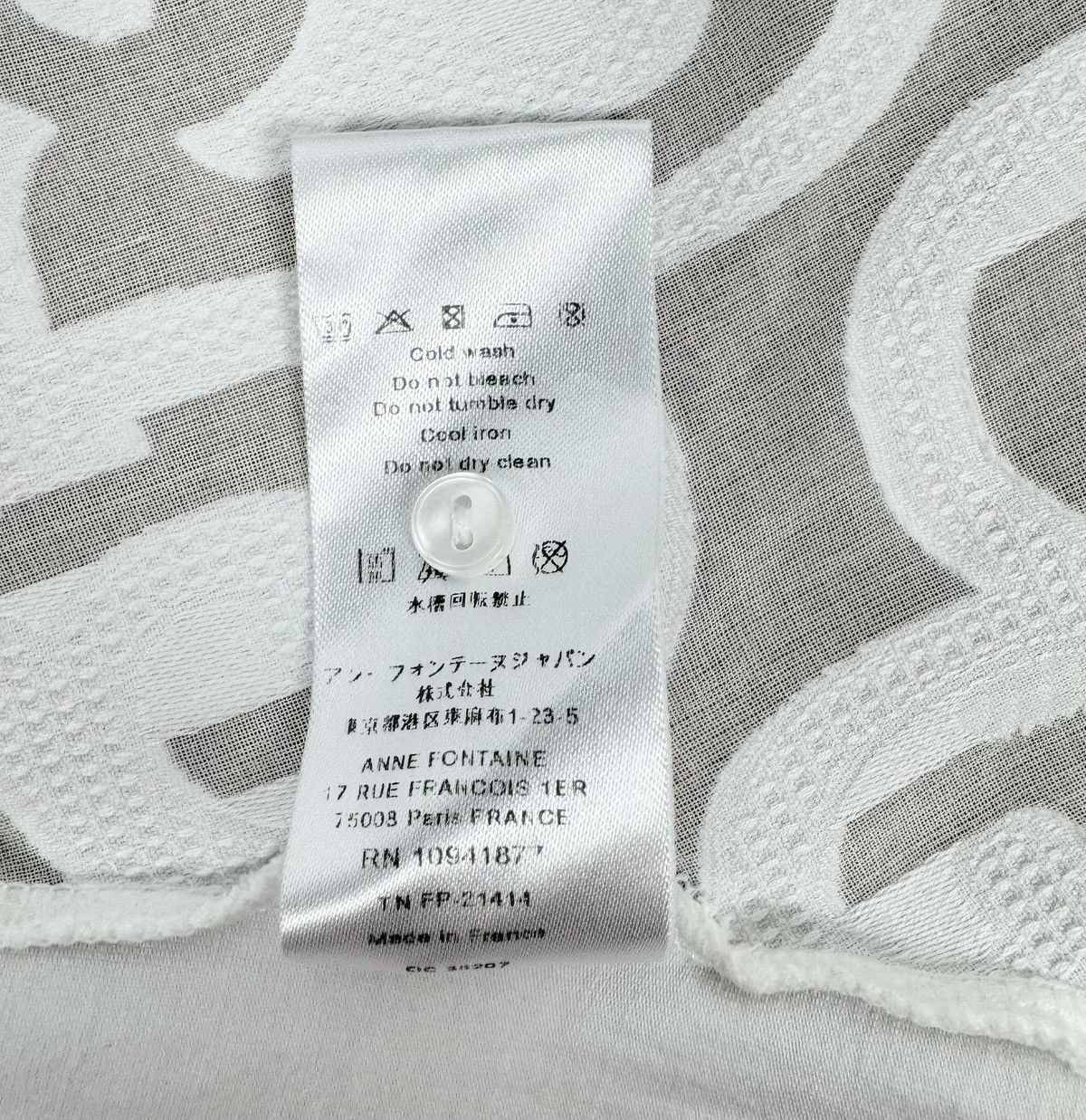 ANNE FONTAINE Anne Fontaine Embroidered Shirt Button Up size 42 Size M / US 6-8 / IT 42-44 - 9 Thumbnail