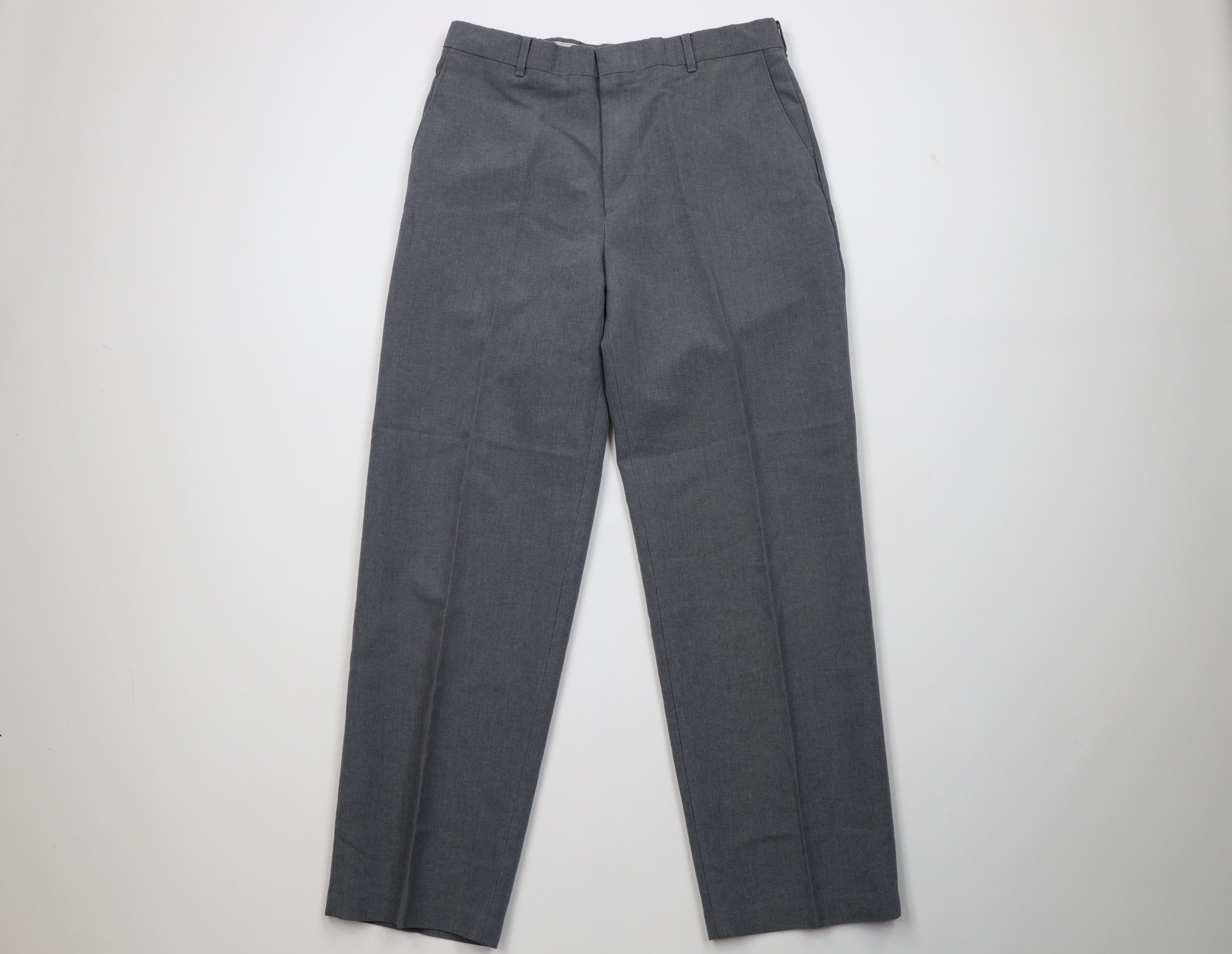 Levi's Vintage 80s 90s Levis Knit Straight Leg Chino Pants Gray USA Size US 30 / EU 46 - 1 Thumbnail