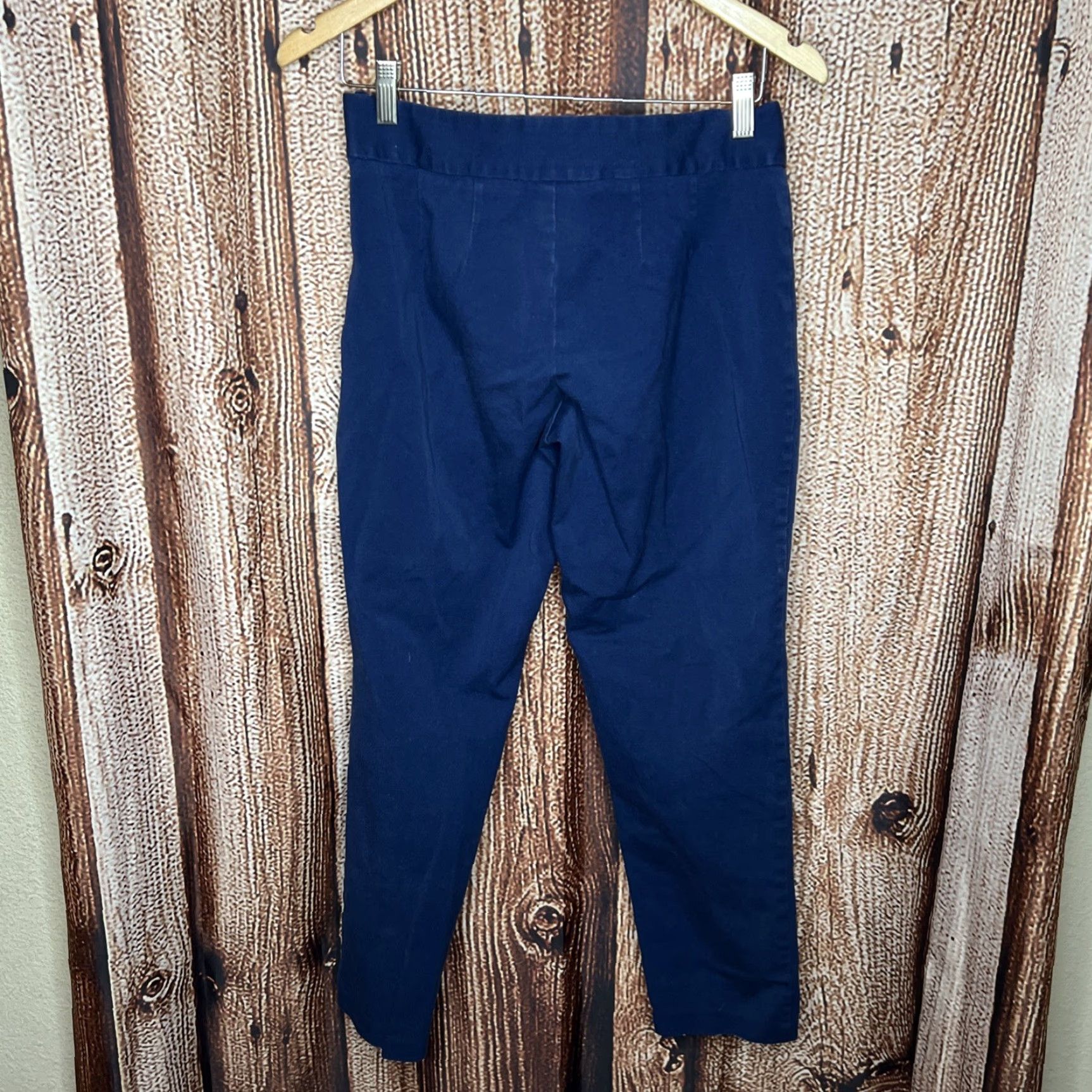 Lands' End Lands' End Womens Pants Size 2 Blue Cotton Polyester Blend Zip Flat Front Chino Skinny Rise High Regular Mens? Wait gender. Department Women. Size 26" / US 2 / IT 38 - 3 Thumbnail