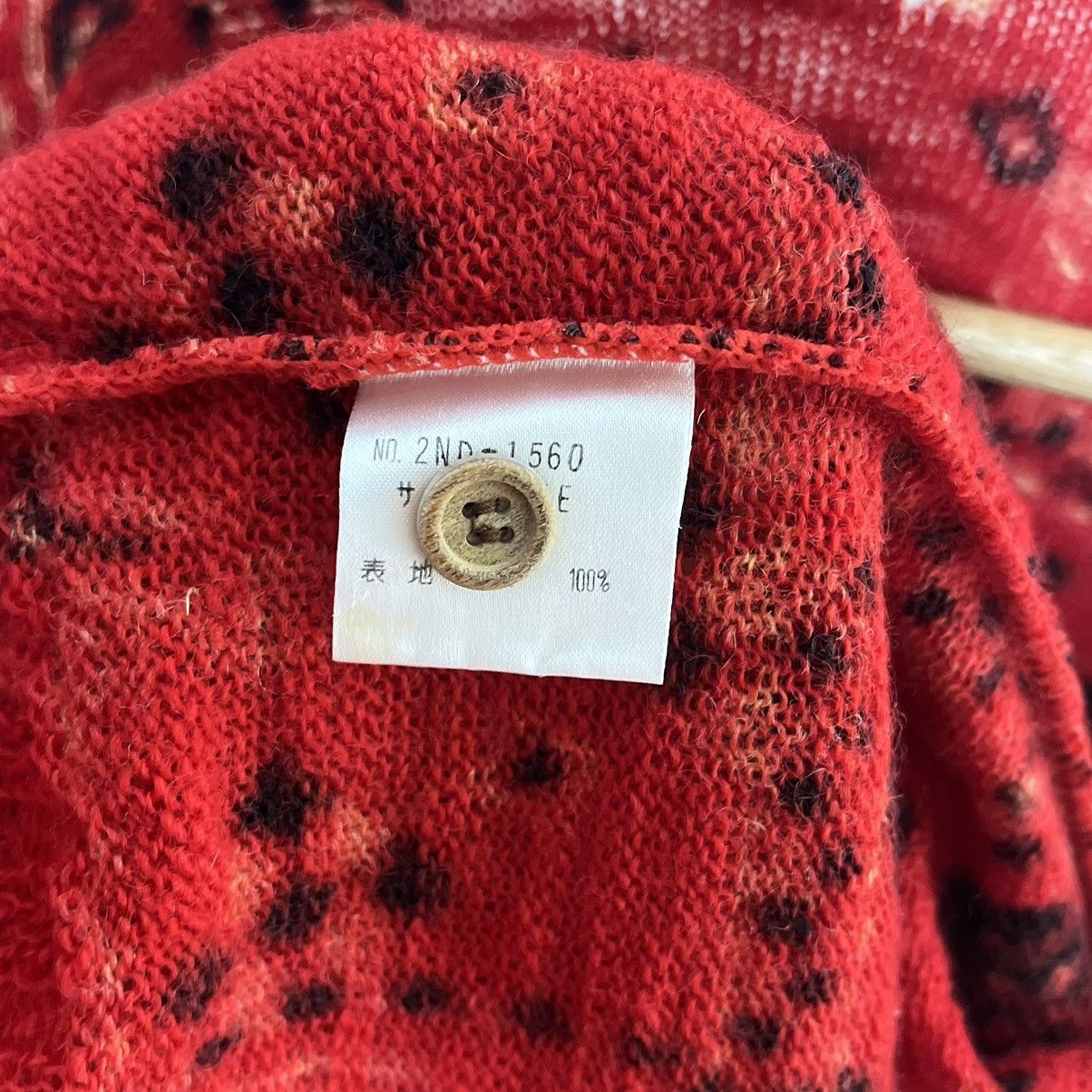 Hysteric Glamour 90's Hysteric Glamour Paisley Cardigan Knitted Sweater Size ONE SIZE - 9 Thumbnail