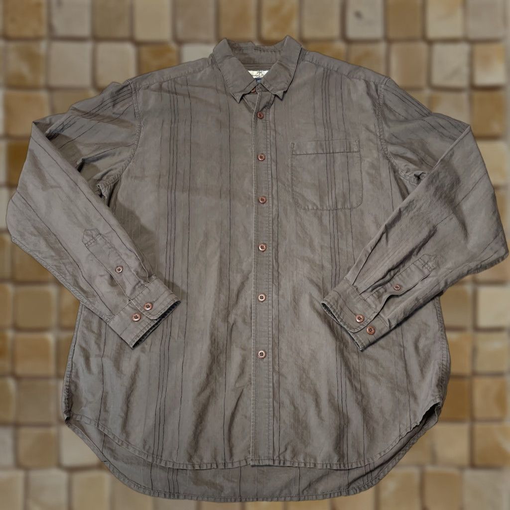 Tommy Bahama TOMMY BAHAMA Long Sleeve Button-Up Shirt Large Brown Mens Size US L / EU 52-54 / 3 - 1 Thumbnail