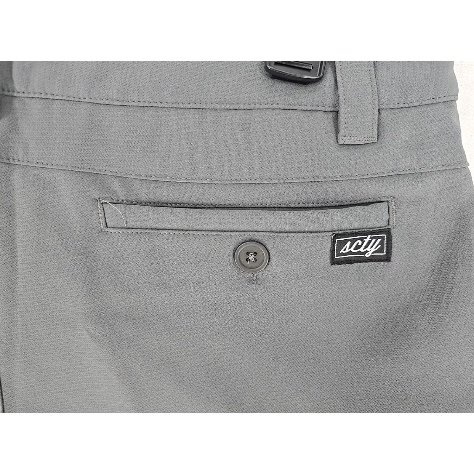 Vintage VINTAGE Solar City Shorts – Men’s – Gray – Size 34 – Lightweight Casual City Theme - 90s? Size US 34 / EU 50 - 4 Thumbnail