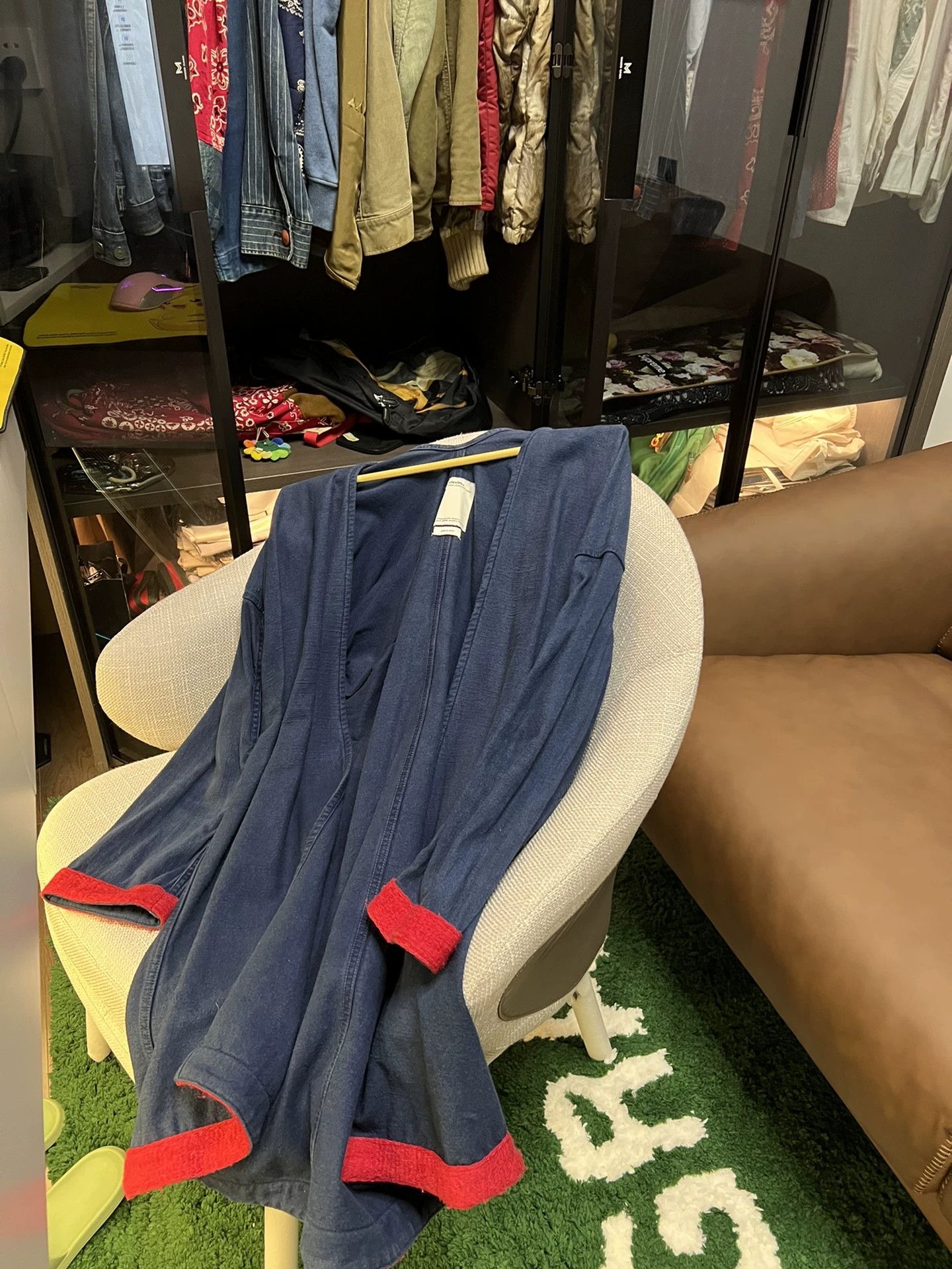 Visvim visvim sanjuro long coat with red accents Size US M / EU 48-50 / 2 - 1 Thumbnail
