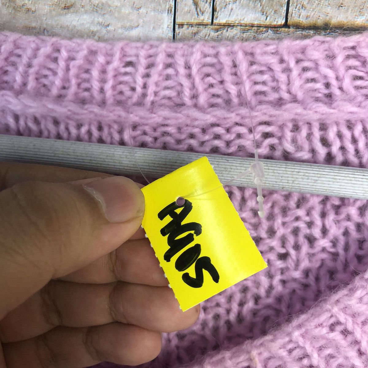 Homespun Knitwear Japan baggie crochet vintage Pink Knitwear sweatshirt #A905 Size US L / EU 52-54 / 3 - 9 Thumbnail