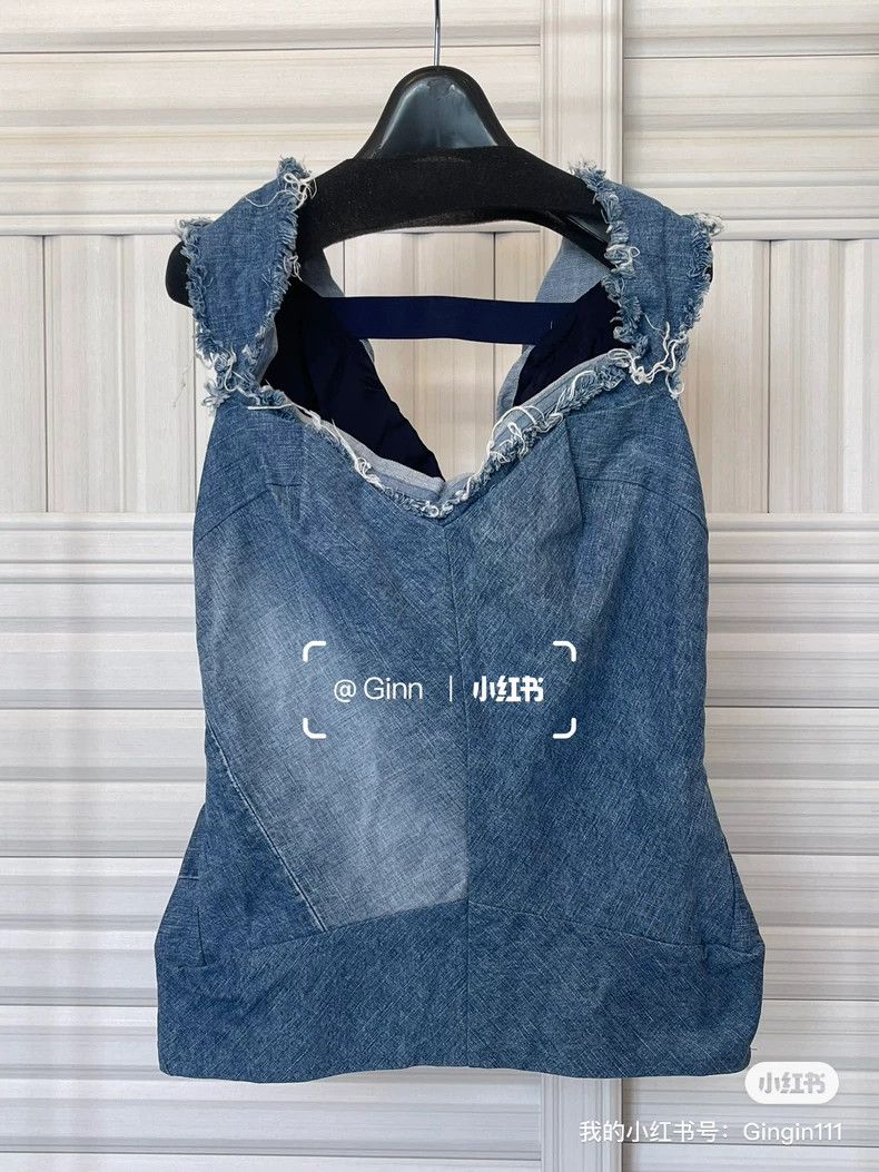 Comme des Garcons Comme Des Garcons Denim deconstructed vest suspender Size S / US 4 / IT 40 - 1 Thumbnail