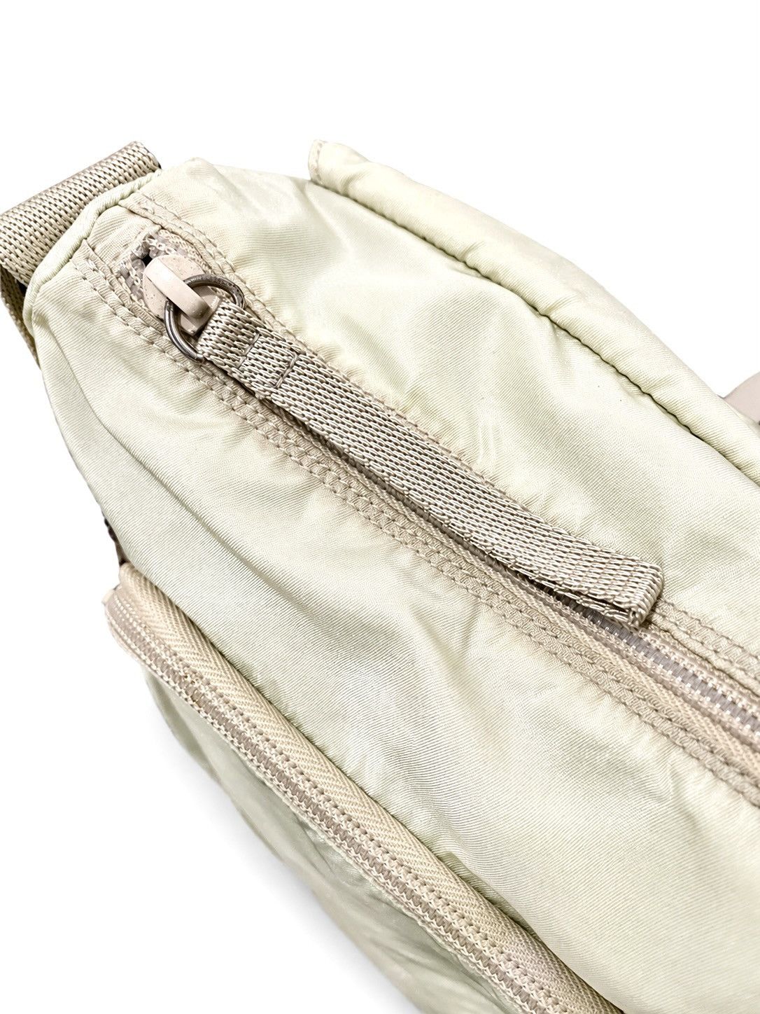 Prada Prada Nylon Messenger Bag Beige Size ONE SIZE - 4 Thumbnail