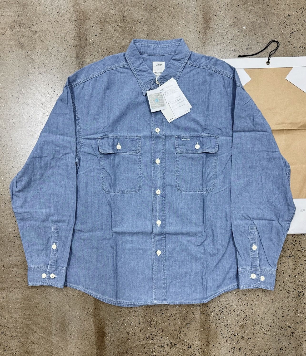 Visvim Visvim 20ss LUMBER SHIRT L/S Lt. Indigo Size US M / EU 48-50 / 2 - 1 Thumbnail