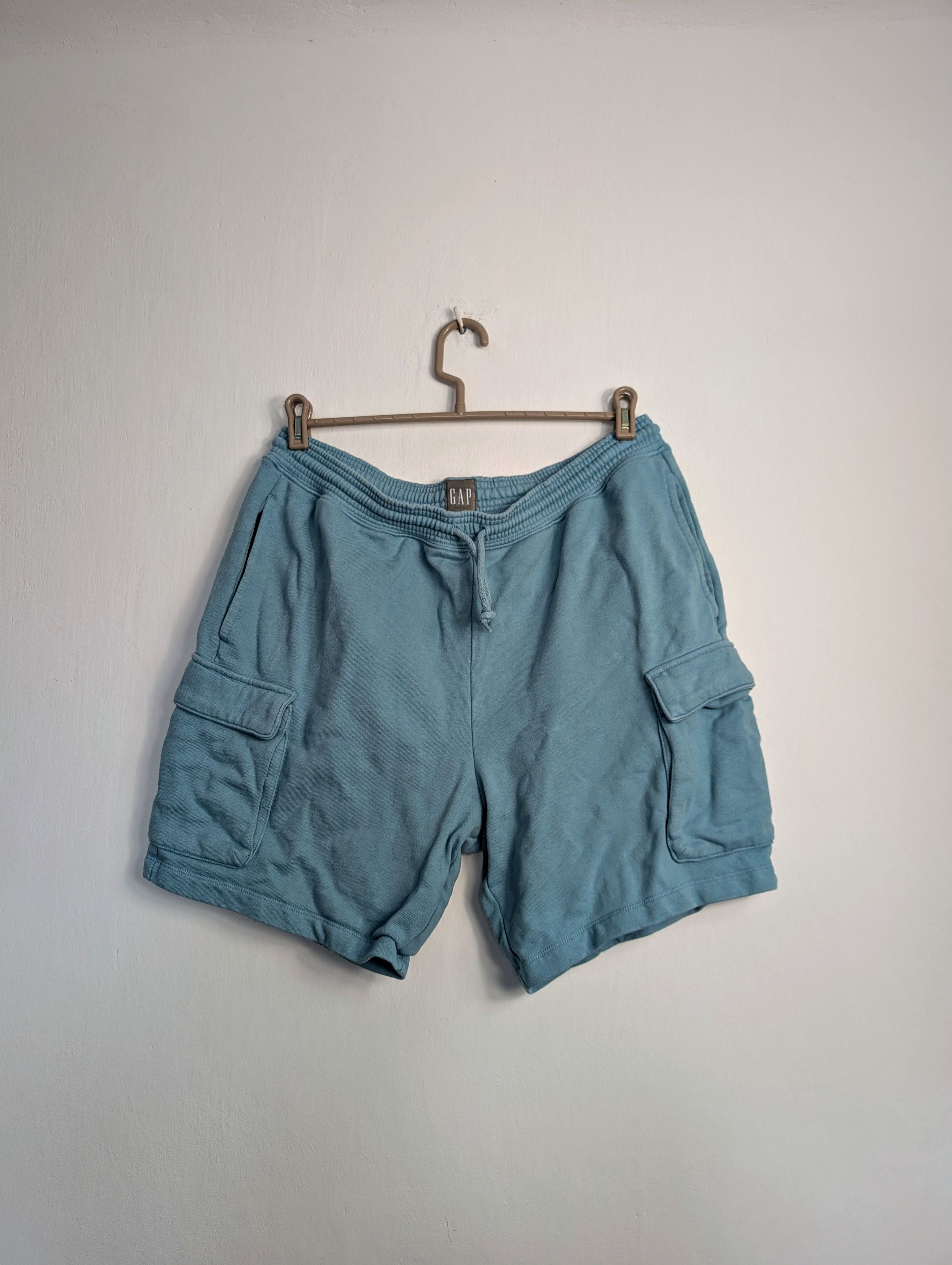 Gap GAP Cotton Cargo Shorts Blue Y2K Casual Streetwear Size US 32 / EU 48 - 1 Thumbnail