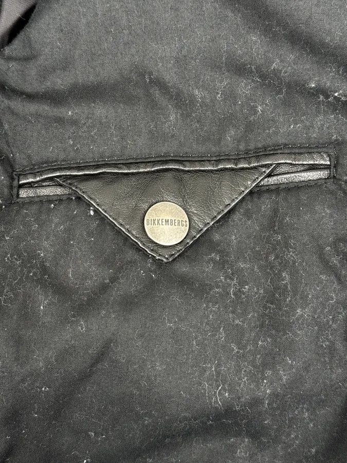 Dirk Bikkembergs 2010s Dirk Bikkembergs Black Hybrid Leather Biker Jacket Size US M / EU 48-50 / 2 - 12 Thumbnail