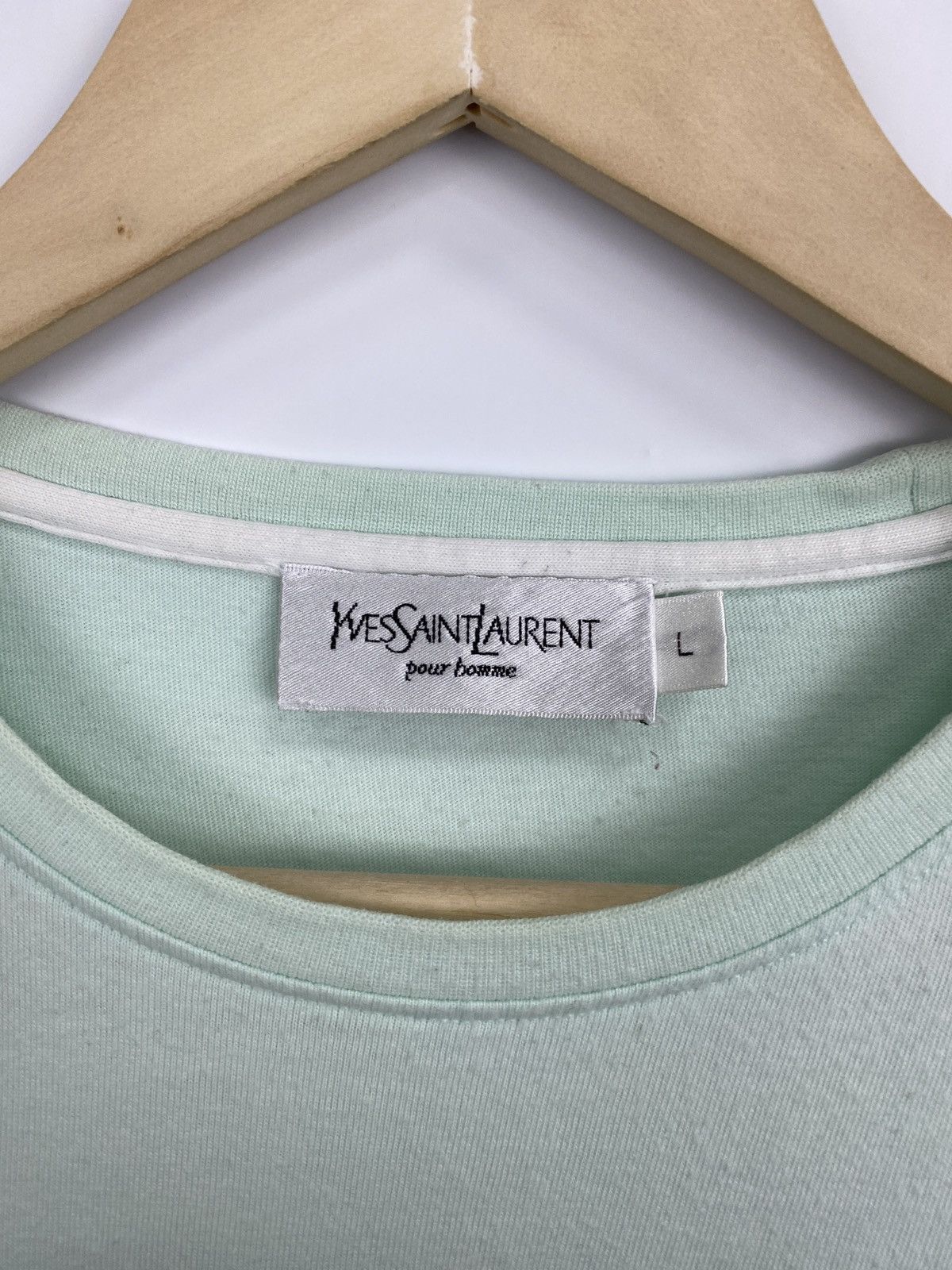 Vintage × Yves Saint Laurent 🇫🇷 Vintage 90s Yves Saint Laurent YSL T-Shirt Rare Retro Size US L / EU 52-54 / 3 - 5 Thumbnail