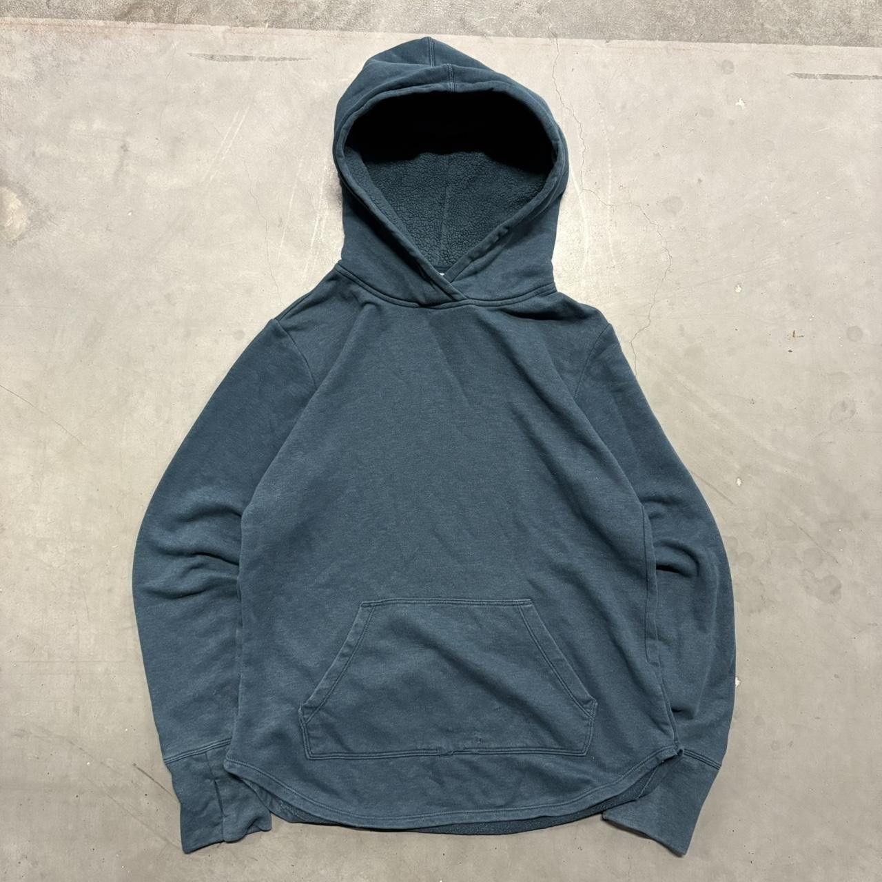 Vintage Crazy Vintage Y2K/2000s Blank Teal Minimalist Hoodie! Size US M / EU 48-50 / 2 - 1 Thumbnail