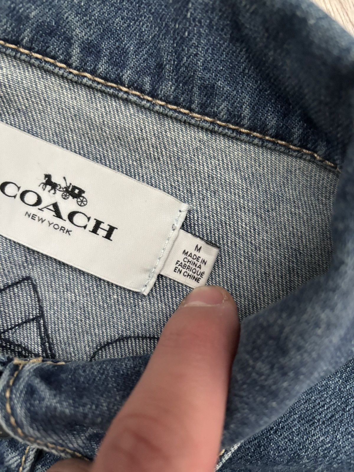 Coach COACH signature relaxed denim jacket 165/92 Size M / US 6-8 / IT 42-44 - 9 Thumbnail