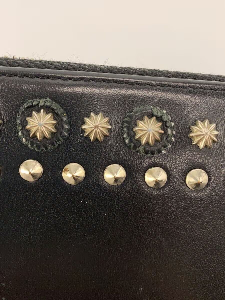 Y's × Yohji Yamamoto Studded Leather Long Wallet Size ONE SIZE - 4 Thumbnail