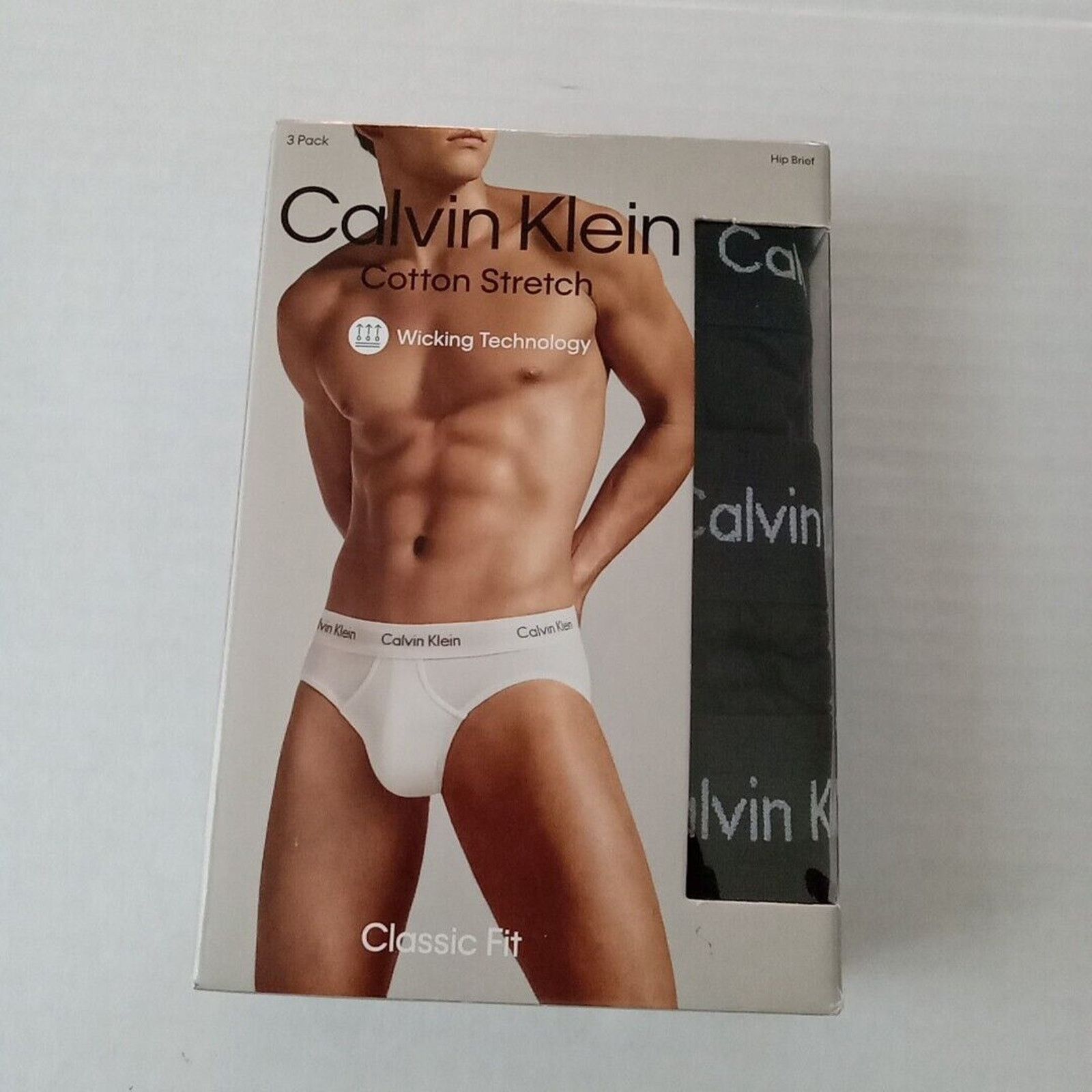 Calvin Klein Calvin Klein Classic Hip Brief 3 Pack Black Men's Size 2XL Size 44 - 1 Thumbnail