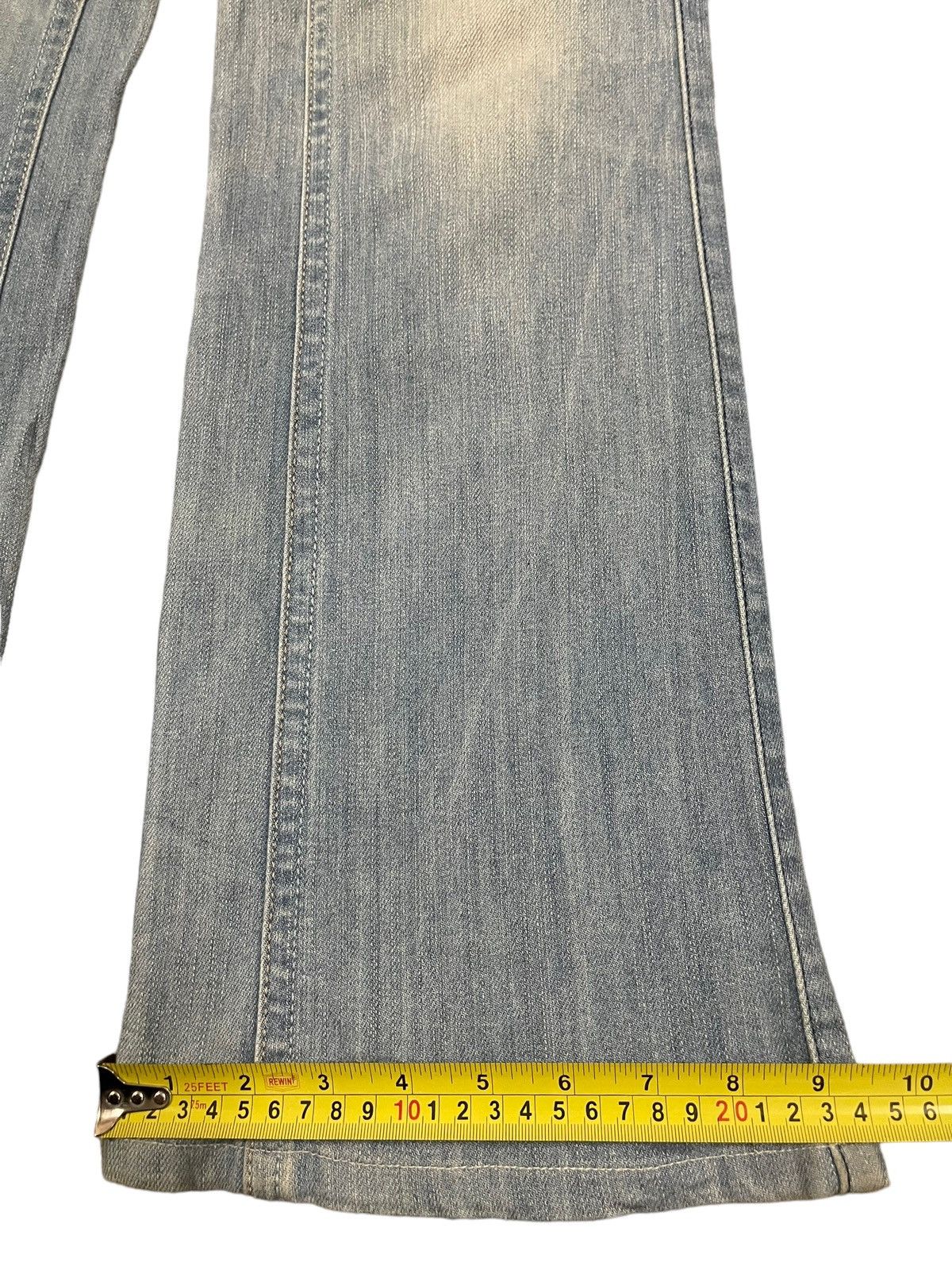14th Addiction Vintage Japanese Brand Blue Wash Style Flare Jeans Size US 30 / EU 46 - 14 Thumbnail