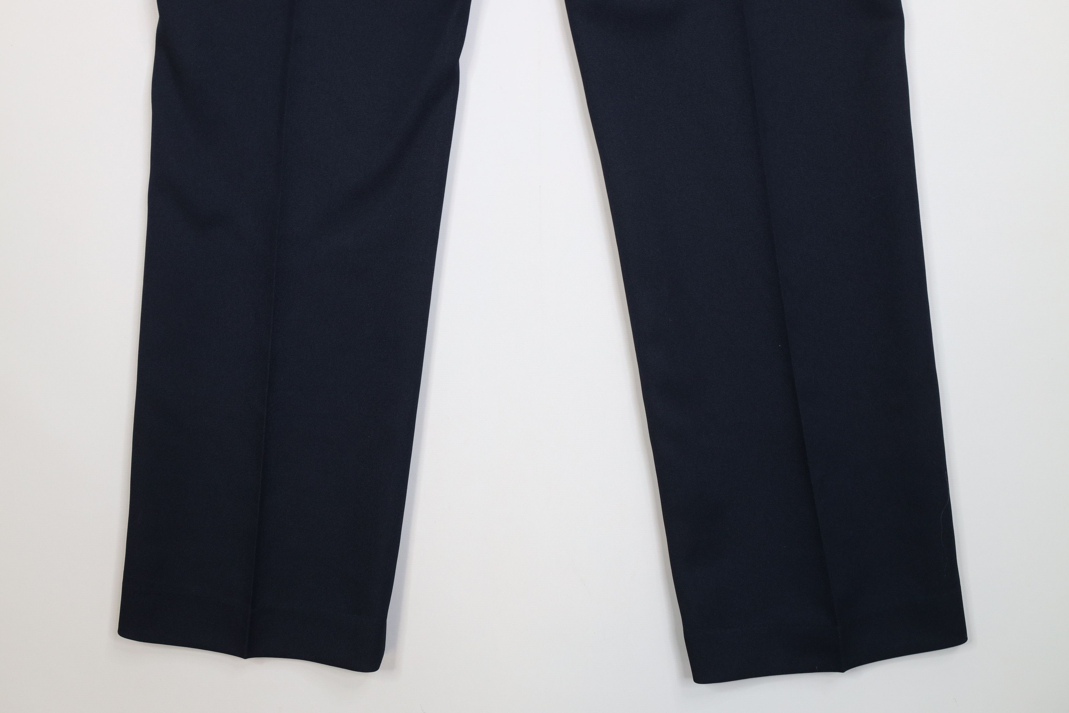 Vintage 70s Streetwear Flared Wide Leg Chino Pants Blue USA