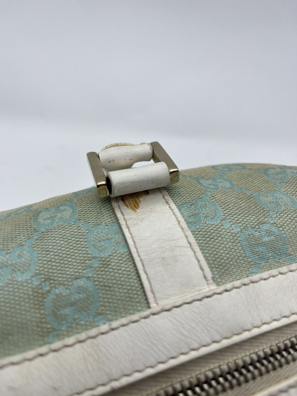 Gucci GUCCI GG Canvas Shoulder Bag Light Blue Size ONE SIZE - 18 Thumbnail