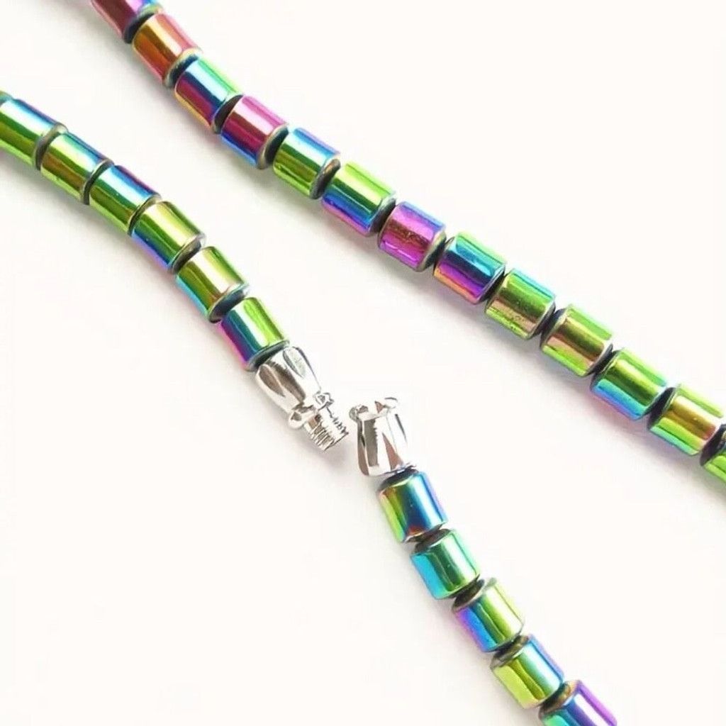 Other Vibrant Rainbow Hematite Stone Sea Horse Pendant Necklace Size ONE SIZE - 6 Thumbnail
